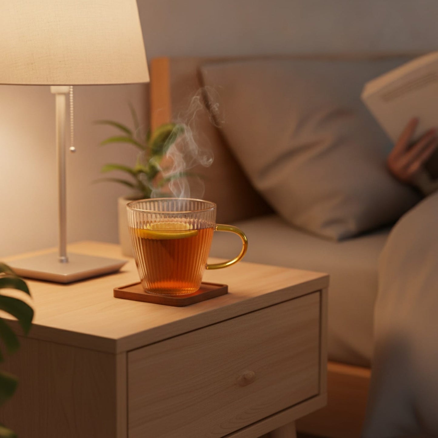 Théière Set de 2 tasses à thé en verre - Design élégant