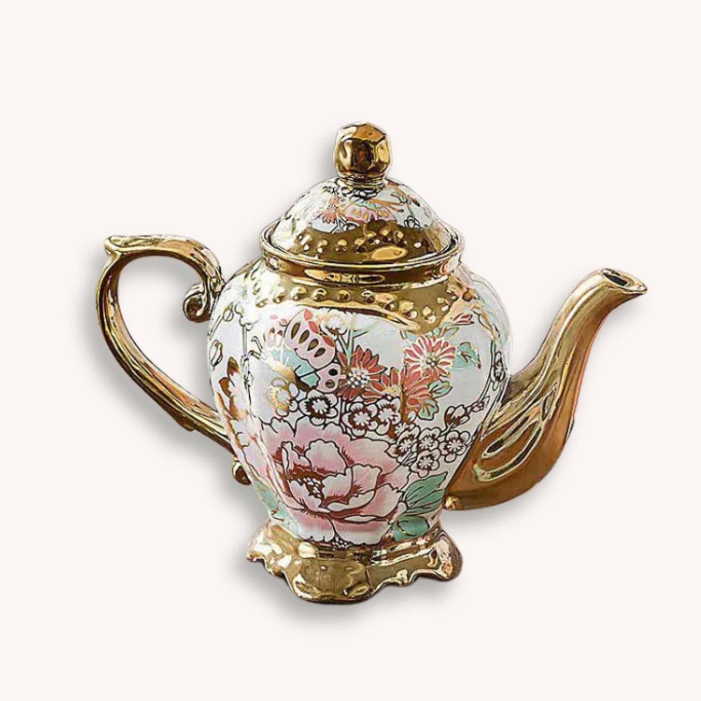 Théière anglaise en porcelaine Grande Élégance