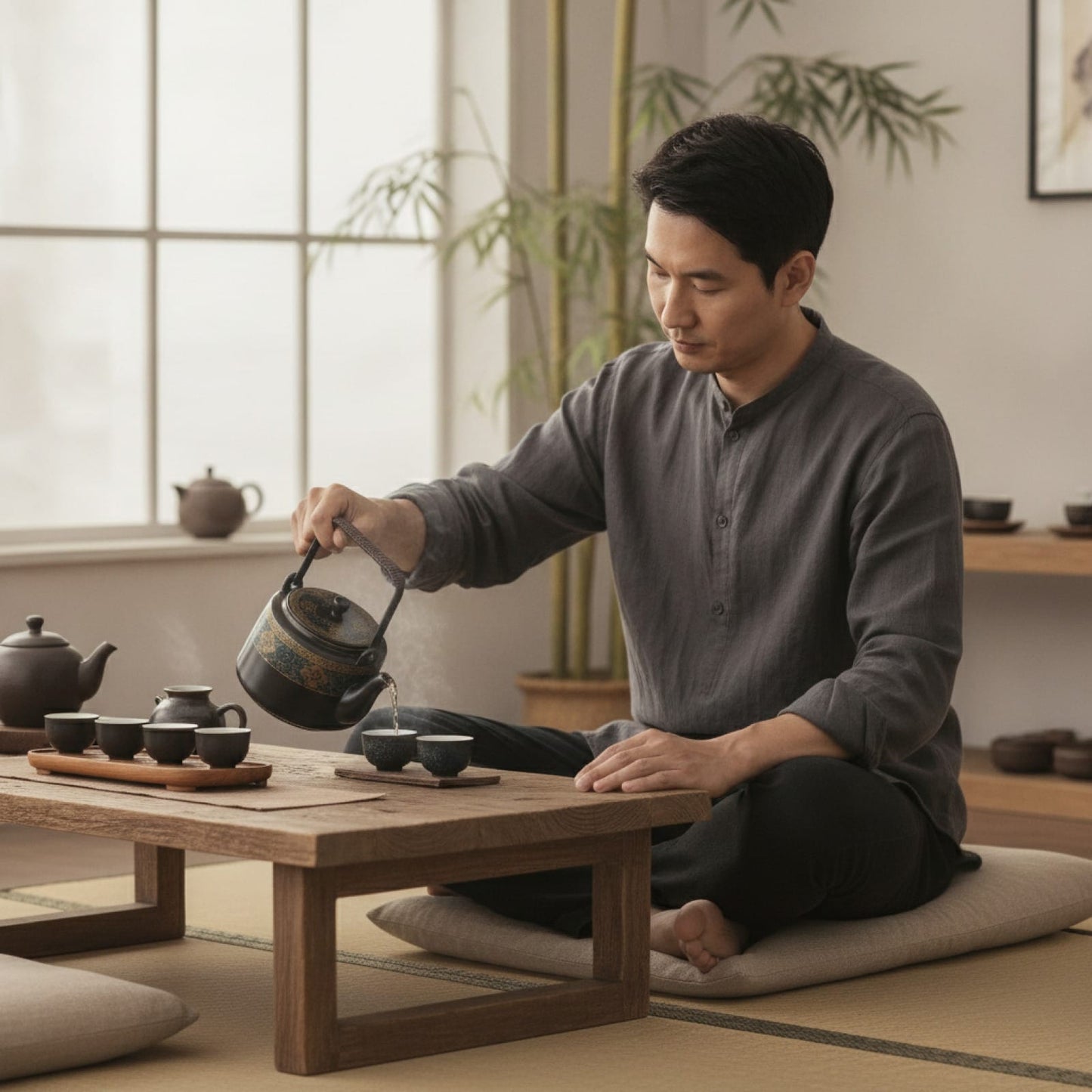 Théière Théière Chinoise en Céramique Noire - Élégance Traditionnelle pour Vos Rituels Thé