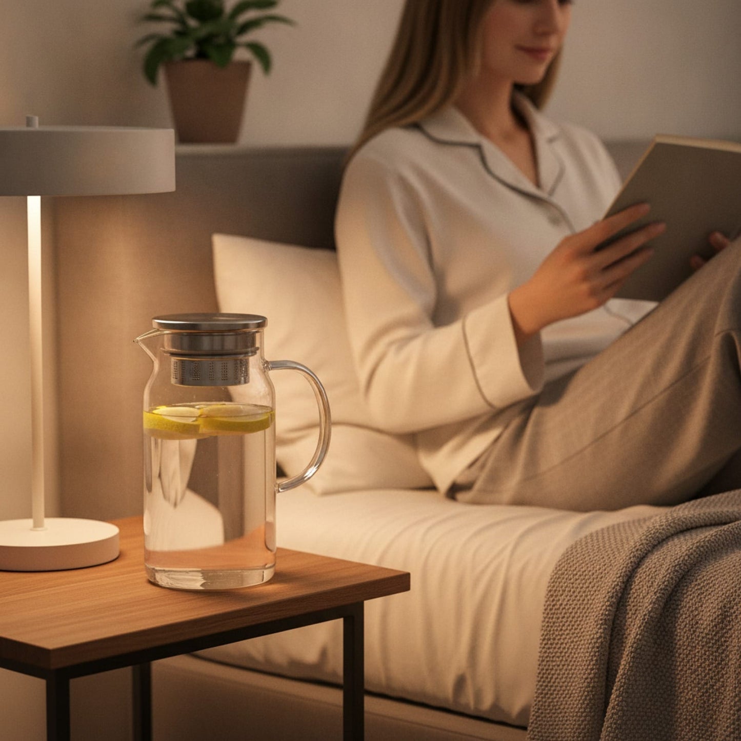 Théière Théière d'été filtrante en verre borosilicaté