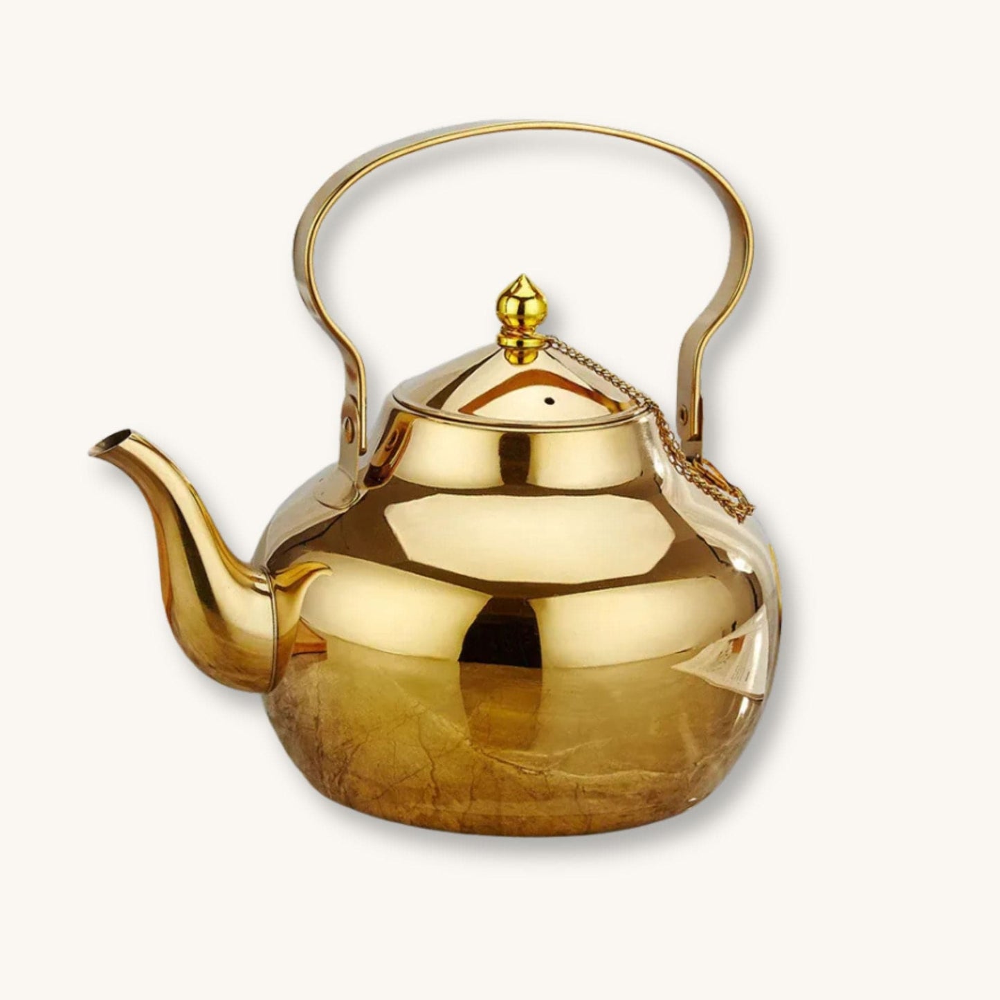 Théière en inox avec infuseur | Éclat Doré