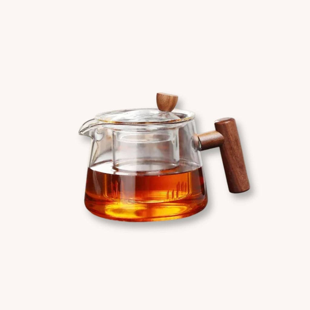 Théière Théière en Verre Style Japonais avec Infuseur – Design Zen & Élégant