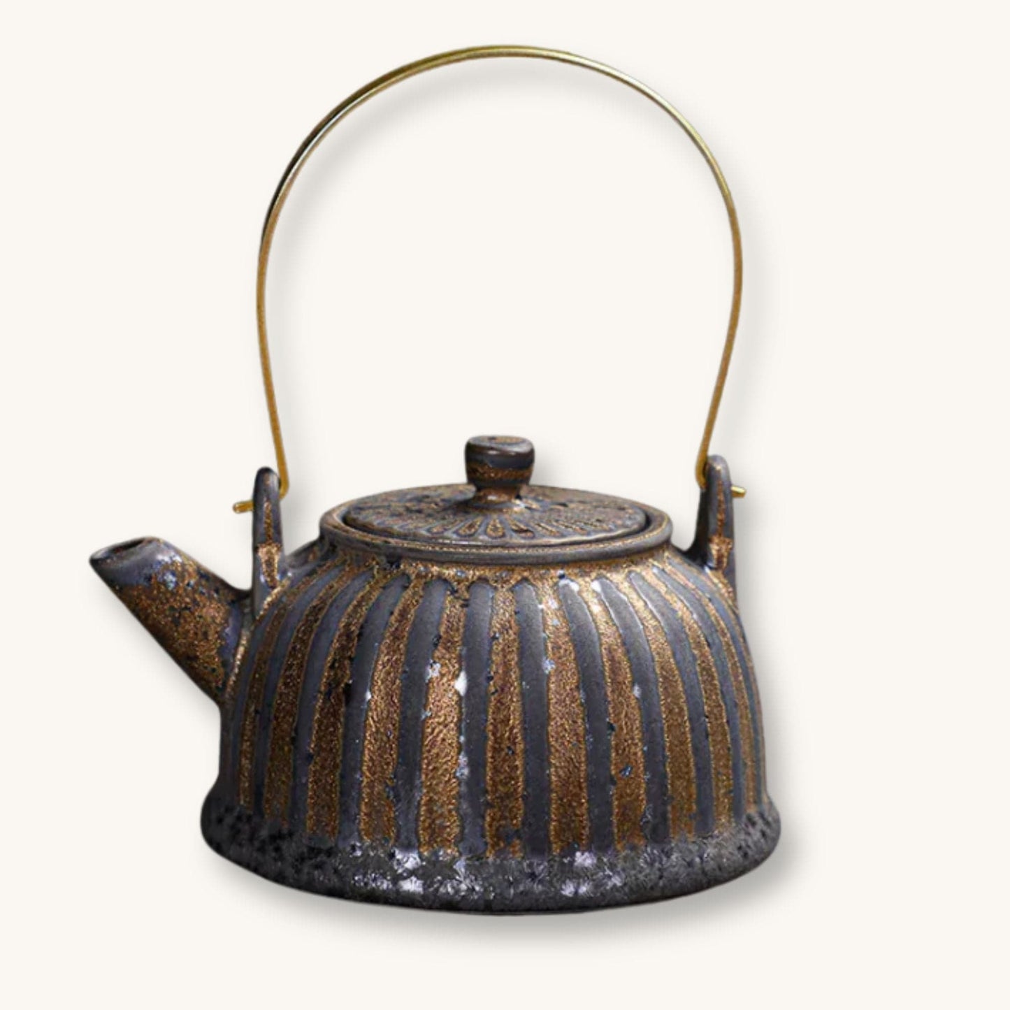 Théière japonaise en céramique finition artisanale