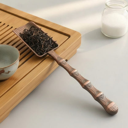 Théière Cuillère à thé forme pelle, style chinois rétro - Accessoire de cuisine pour thé Kung Fu