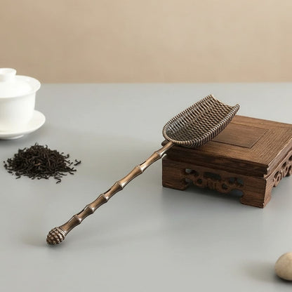 Théière Cuillère à thé forme pelle, style rétro chinois