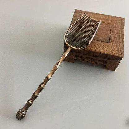 Théière Cuillère à thé forme pelle, style rétro chinois