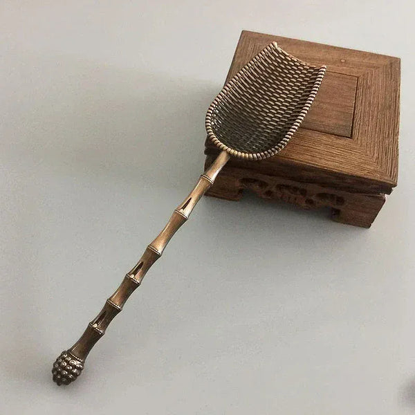 Théière Cuillère à thé forme pelle, style rétro chinois