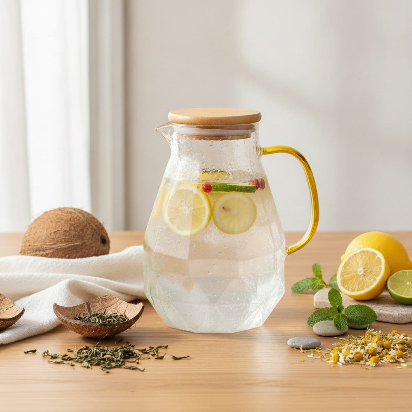 Théière Grande Théière en Verre Résistant à la Chaleur - Idéale pour Infusions
