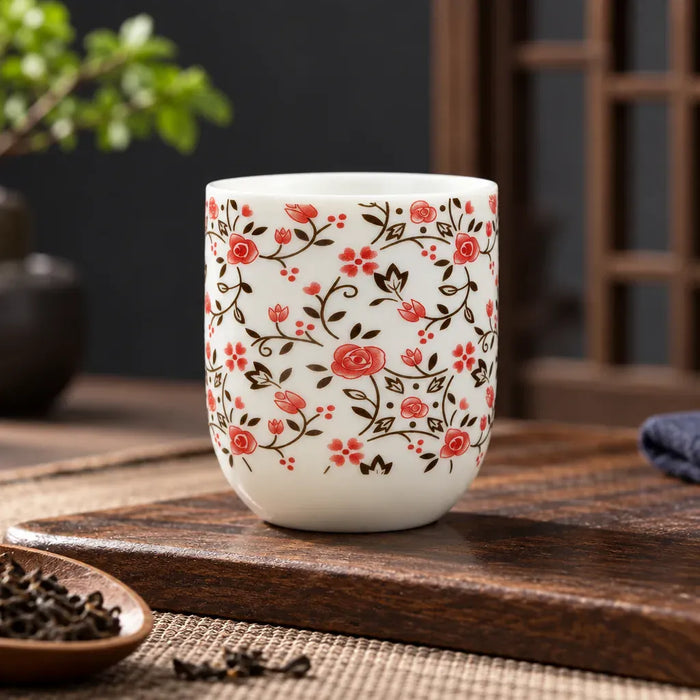 Théière Tasse à Thé en porcelaine – Fleurs Multicolores