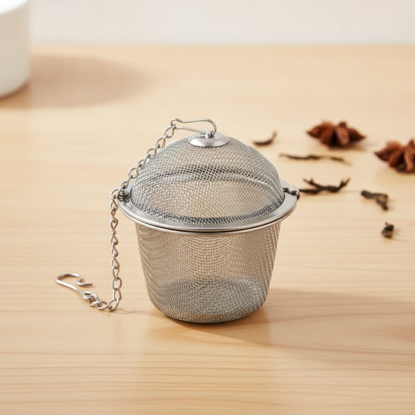 Théière Infuseur à thé et épices en acier inoxydable - Boule à thé réutilisable