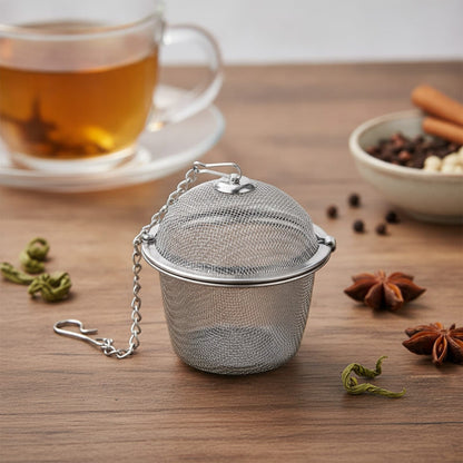 Théière Infuseur à thé et épices en acier inoxydable - Boule à thé réutilisable
