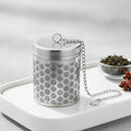 Théière Infuseur à thé Simbuid en acier inoxydable avec chaîne, filtre fin pour feuilles de thé et épices