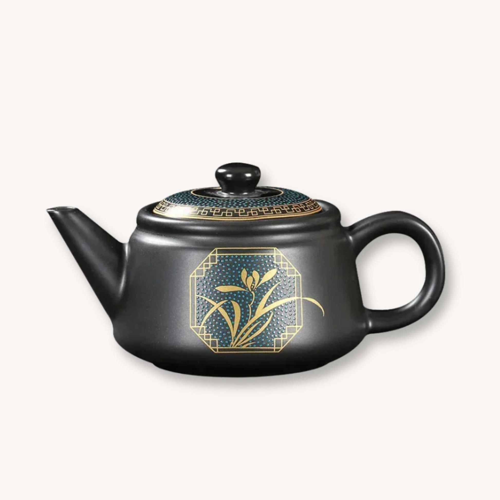 Théière chinoise Floral doré