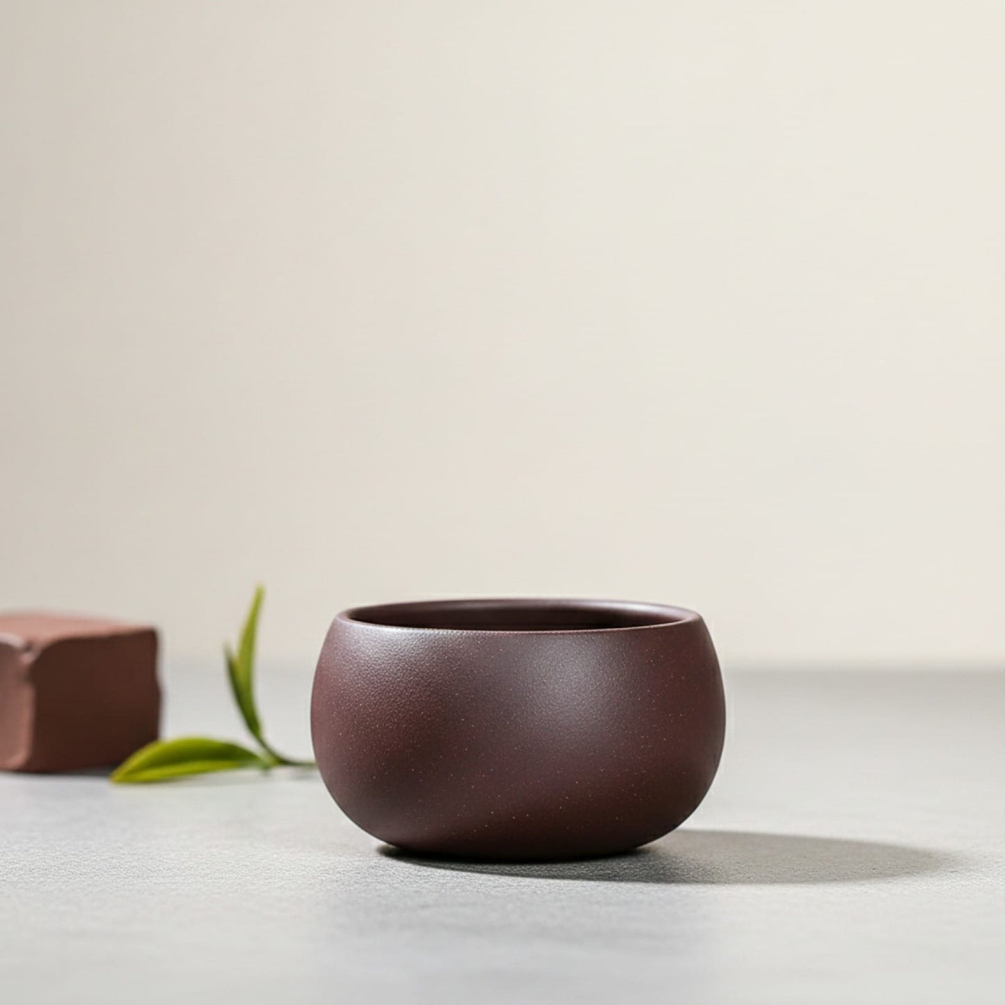 Théière Lot de 2 tasses à thé Yixing en argile violette, faites à la main, 65ml