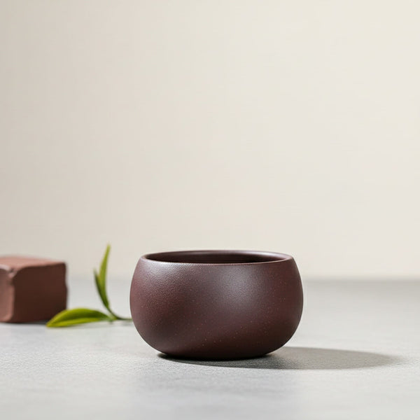 Théière Lot de 2 tasses à thé Yixing en argile violette, faites à la main, 65ml