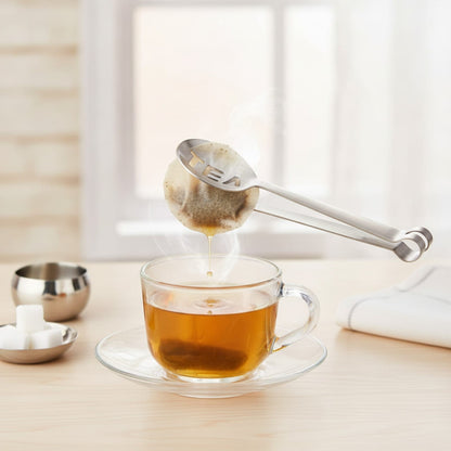 Théière Pince à sachet de thé en acier inoxydable - Pratique et multifonction
