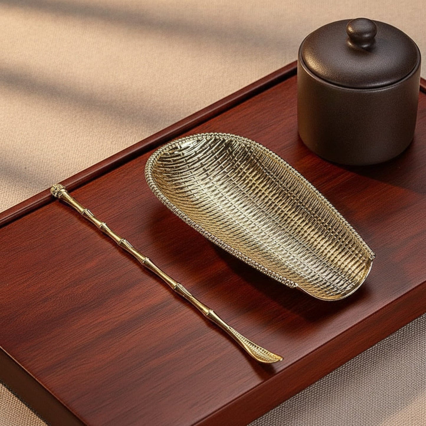 Théière Set de 2 pelles à thé en alliage - Accessoires Kung Fu traditionnels