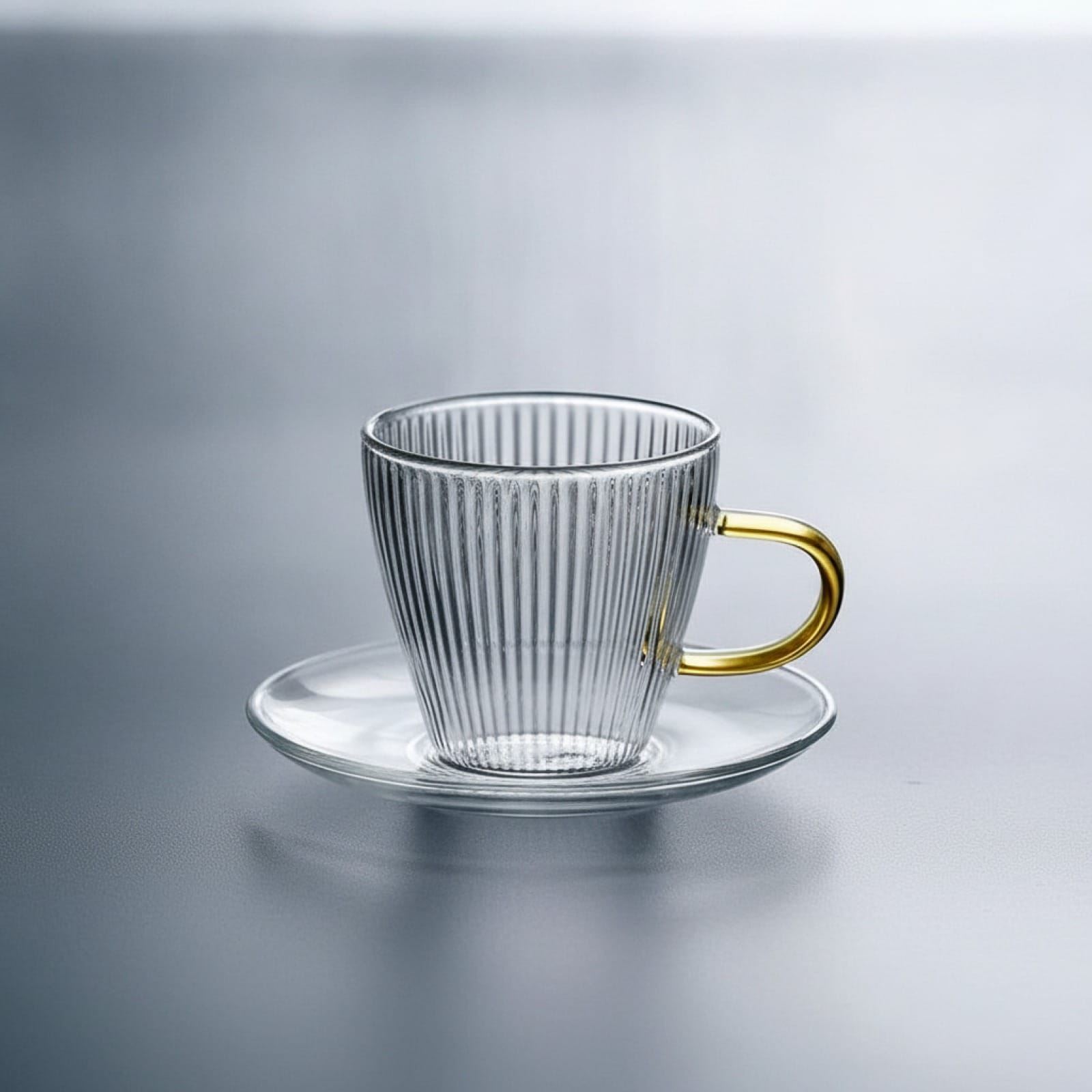 Théière Set de 2 tasses à thé en verre - Design élégant