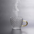Théière Set de 2 tasses à thé en verre transparent - Design élégant pour votre thé
