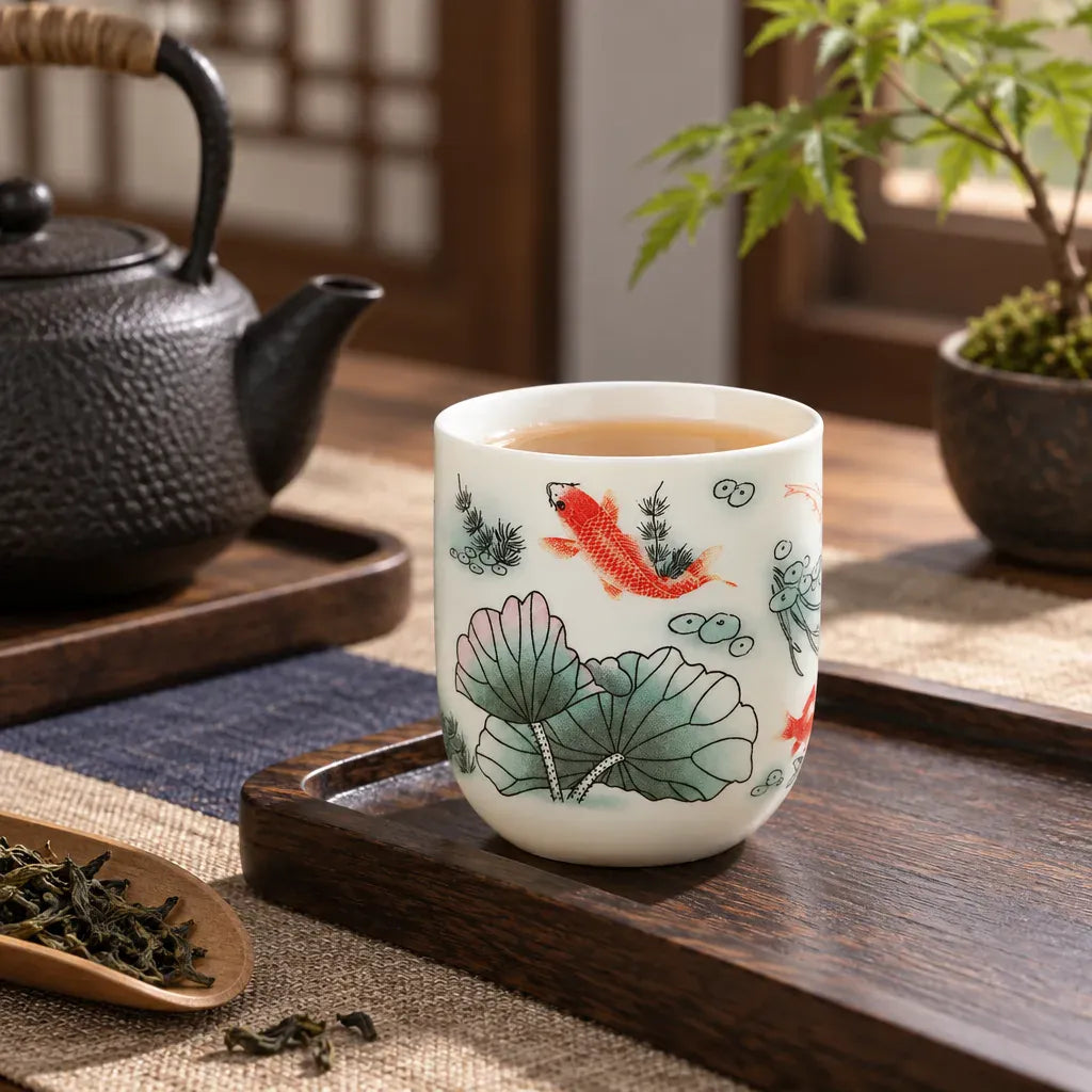 Théière Tasse à Thé Chinoise – Fleurs et Oiseaux