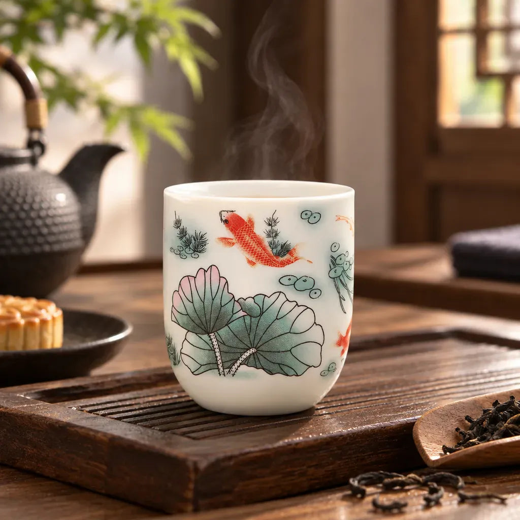 Théière Tasse à Thé Chinoise – Fleurs et Oiseaux