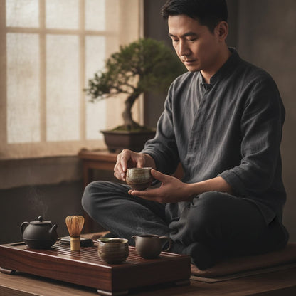 Théière Tasse à Thé Japonaise Faite Main en Grès - Style Ancien, Petit Modèle pour Kung Fu