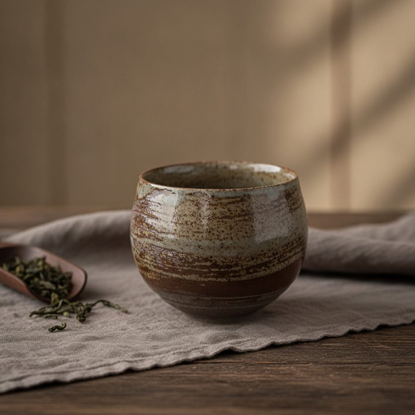 Théière Tasse à Thé Japonaise Faite Main en Grès - Style Ancien, Petit Modèle pour Kung Fu