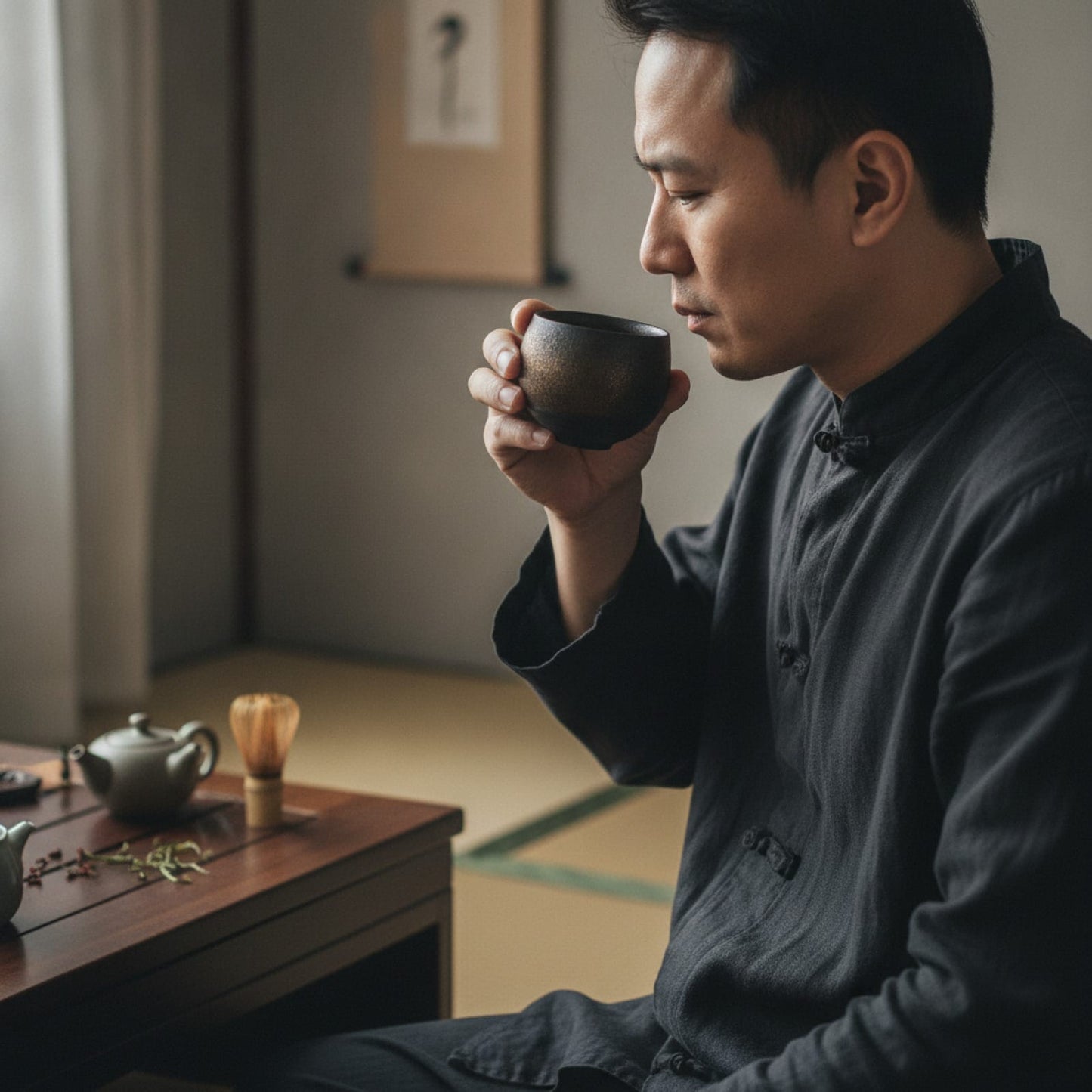 Théière Tasse à Thé Japonaise Faite Main en Grès - Style Ancien, Petit Modèle pour Kung Fu