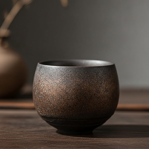 Théière Tasse à Thé Japonaise Faite Main en Grès - Style Ancien, Petit Modèle pour Kung Fu