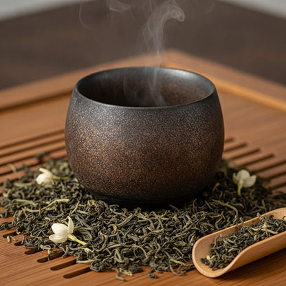 Théière Tasse à Thé Japonaise Faite Main en Grès - Style Ancien, Petit Modèle pour Kung Fu