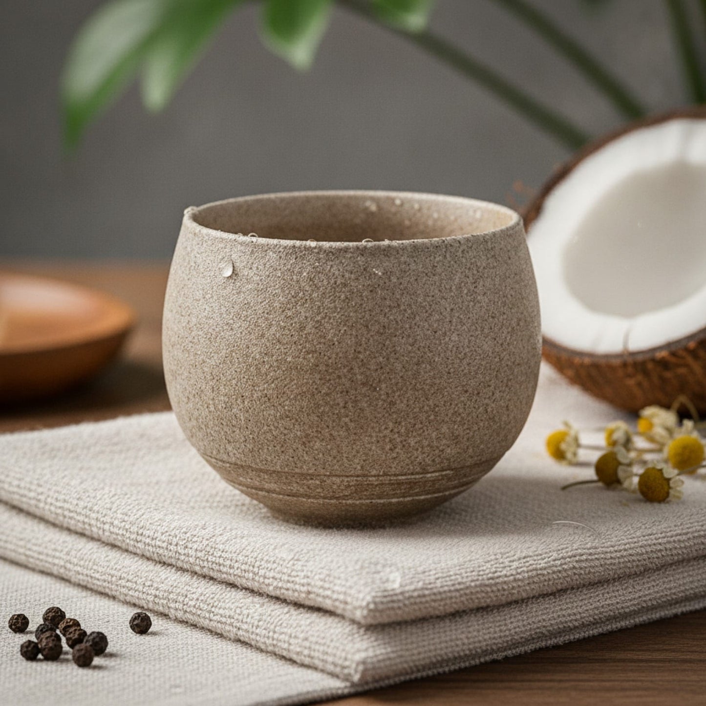 Théière Tasse à Thé Japonaise Faite Main en Grès - Style Ancien pour Cérémonie du Thé