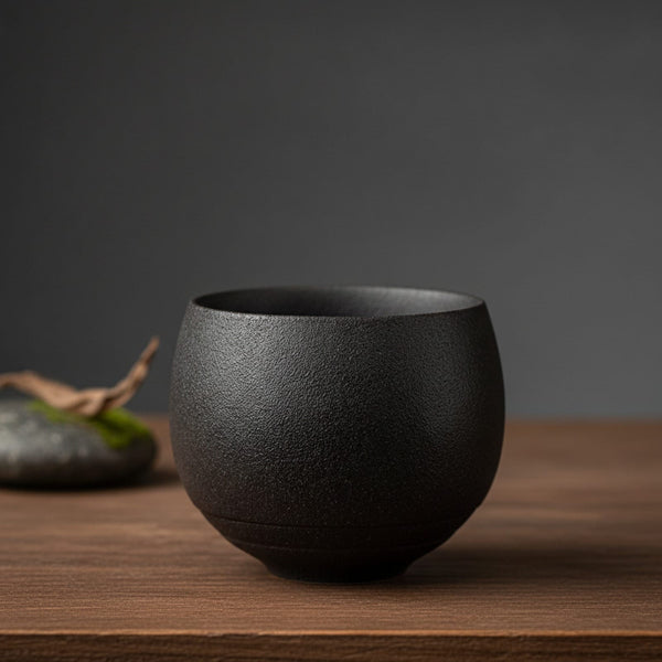 Théière Tasse à Thé Japonaise Faite Main en Grès - Style Ancien pour Kung Fu