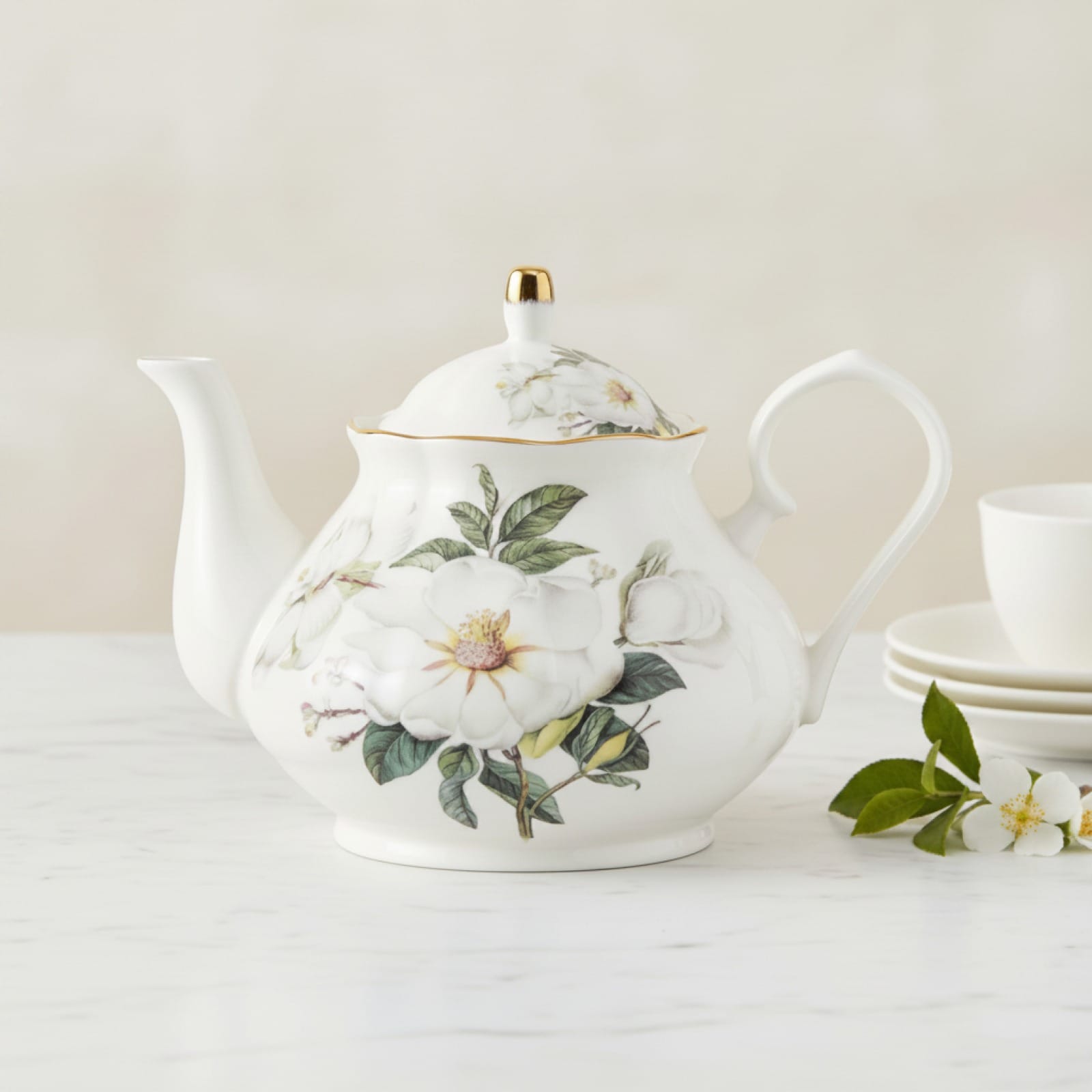 Théière Théière Anglaise Classique 400ml en Porcelaine - Élégance Traditionnelle