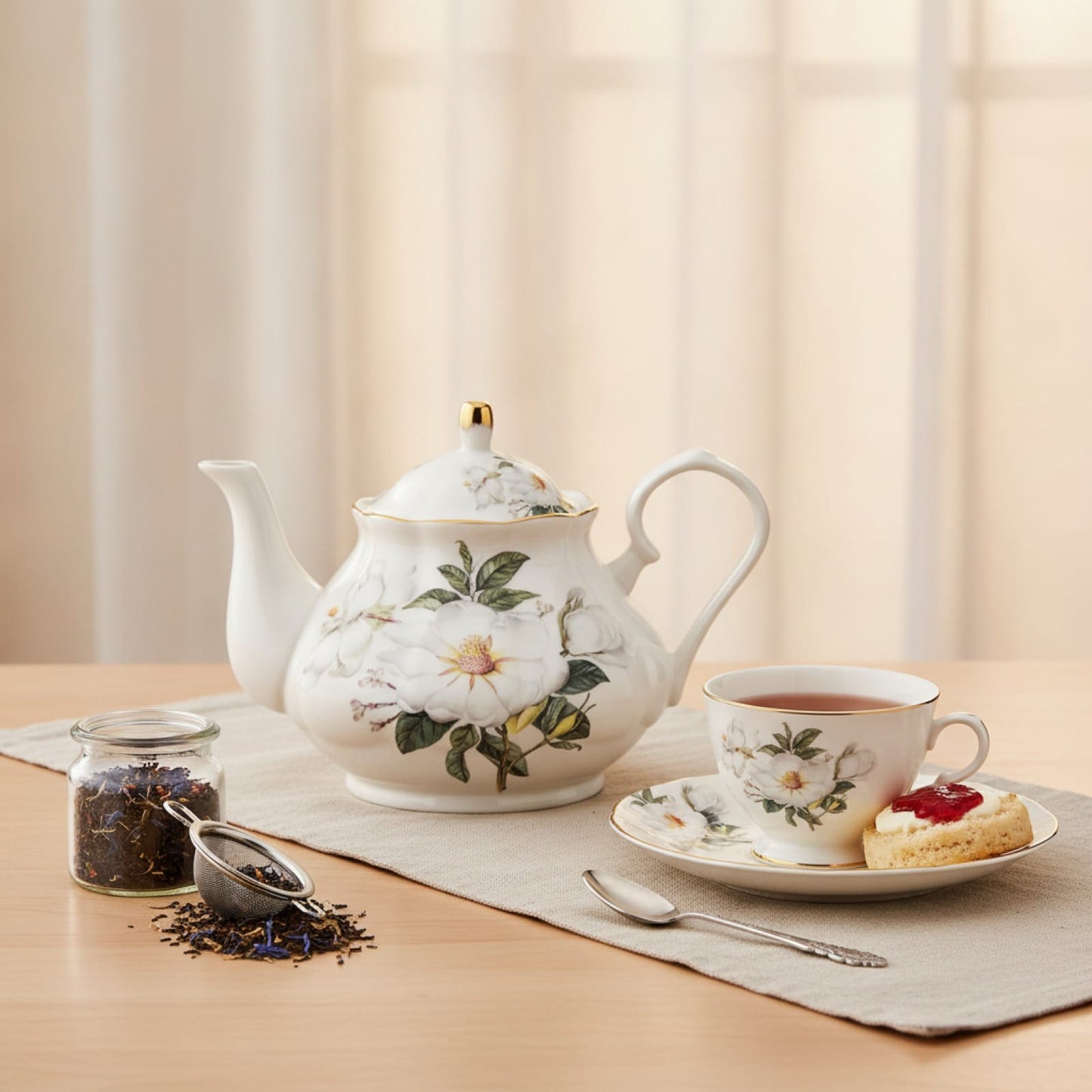Théière Théière Anglaise Classique en Porcelaine - Élégance et Tradition pour vos Pauses Thé
