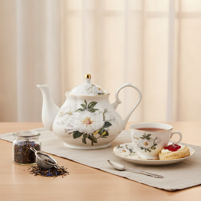 Théière Théière Anglaise Classique en Porcelaine - Élégance et Tradition pour vos Pauses Thé