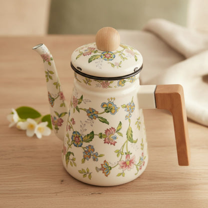 Théière Théière Anglaise en Céramique Florale - Élégance et Raffinement pour vos Rituels Thé