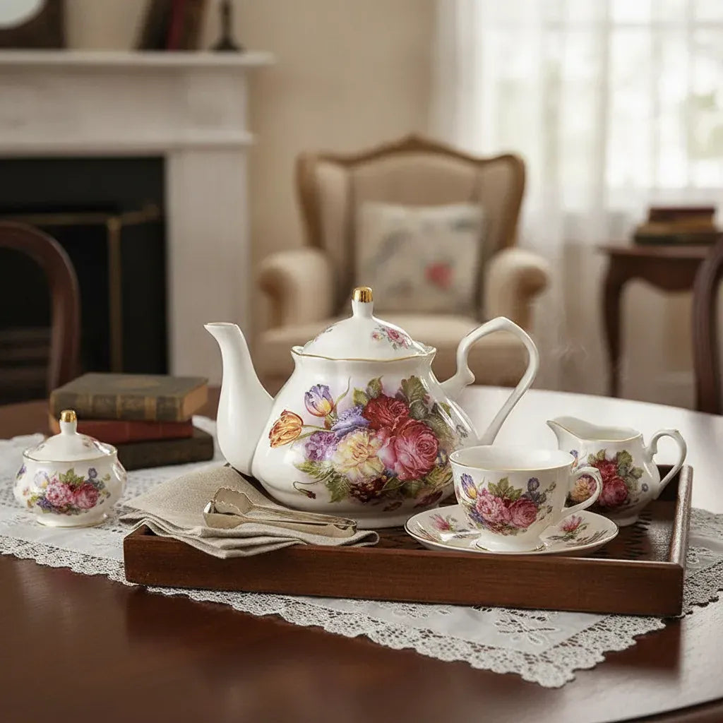 Théière Théière anglaise en porcelaine – 400 ml