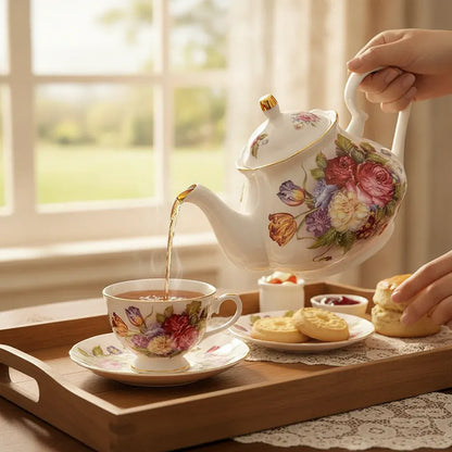 Théière Théière anglaise en porcelaine – 400 ml