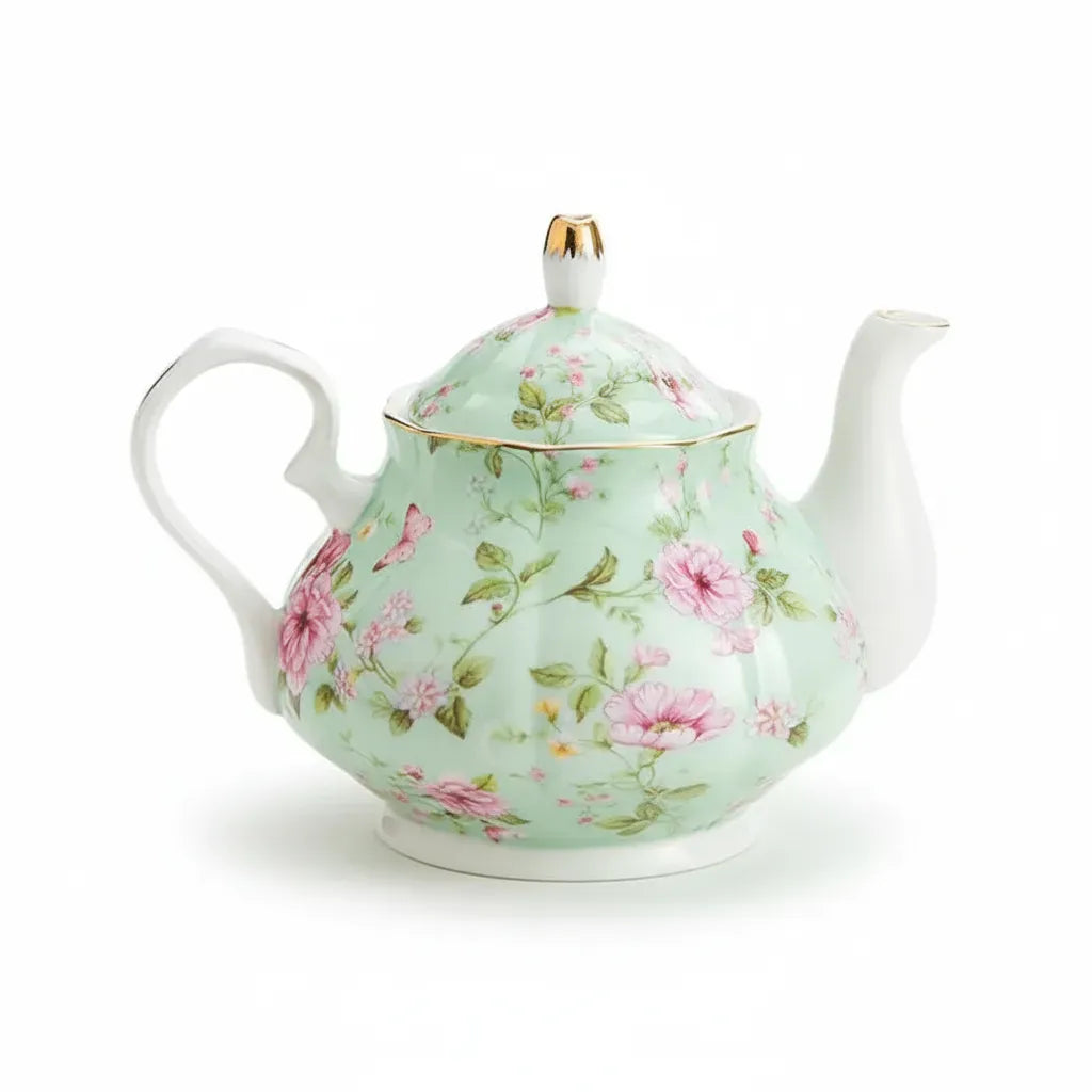 Théière Théière Anglaise en Porcelaine 400ml – Élégance Moderne | Tea Pot World