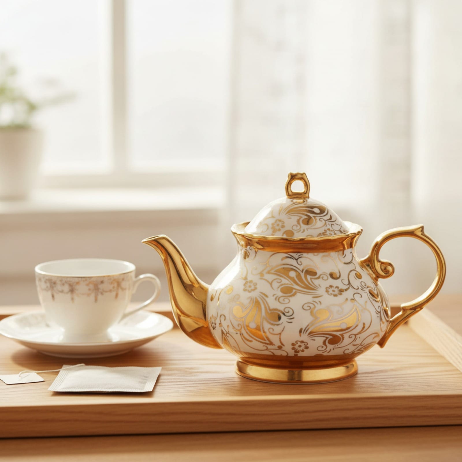 Théière Théière Anglaise en Porcelaine - Élégance et Tradition Héritage Anglais