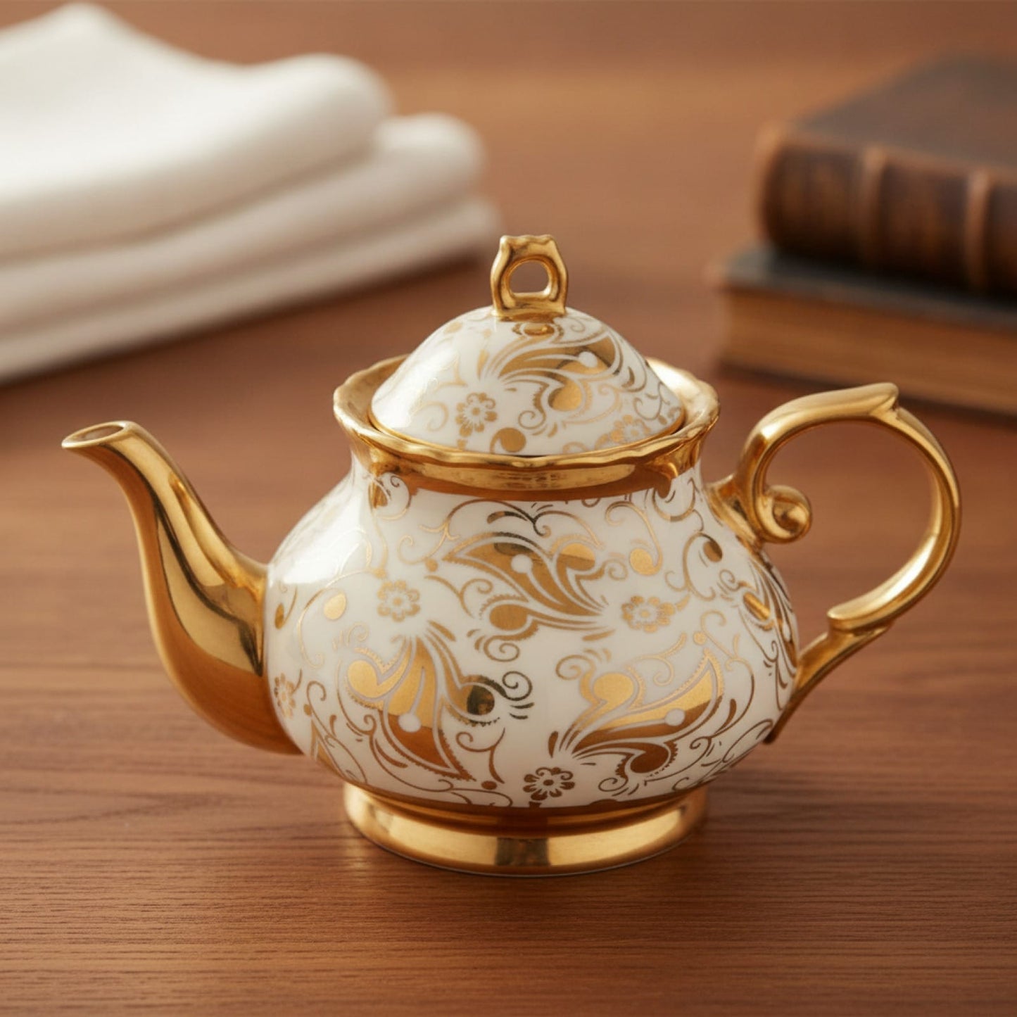 Théière Théière Anglaise en Porcelaine - Élégance et Tradition Héritage Anglais