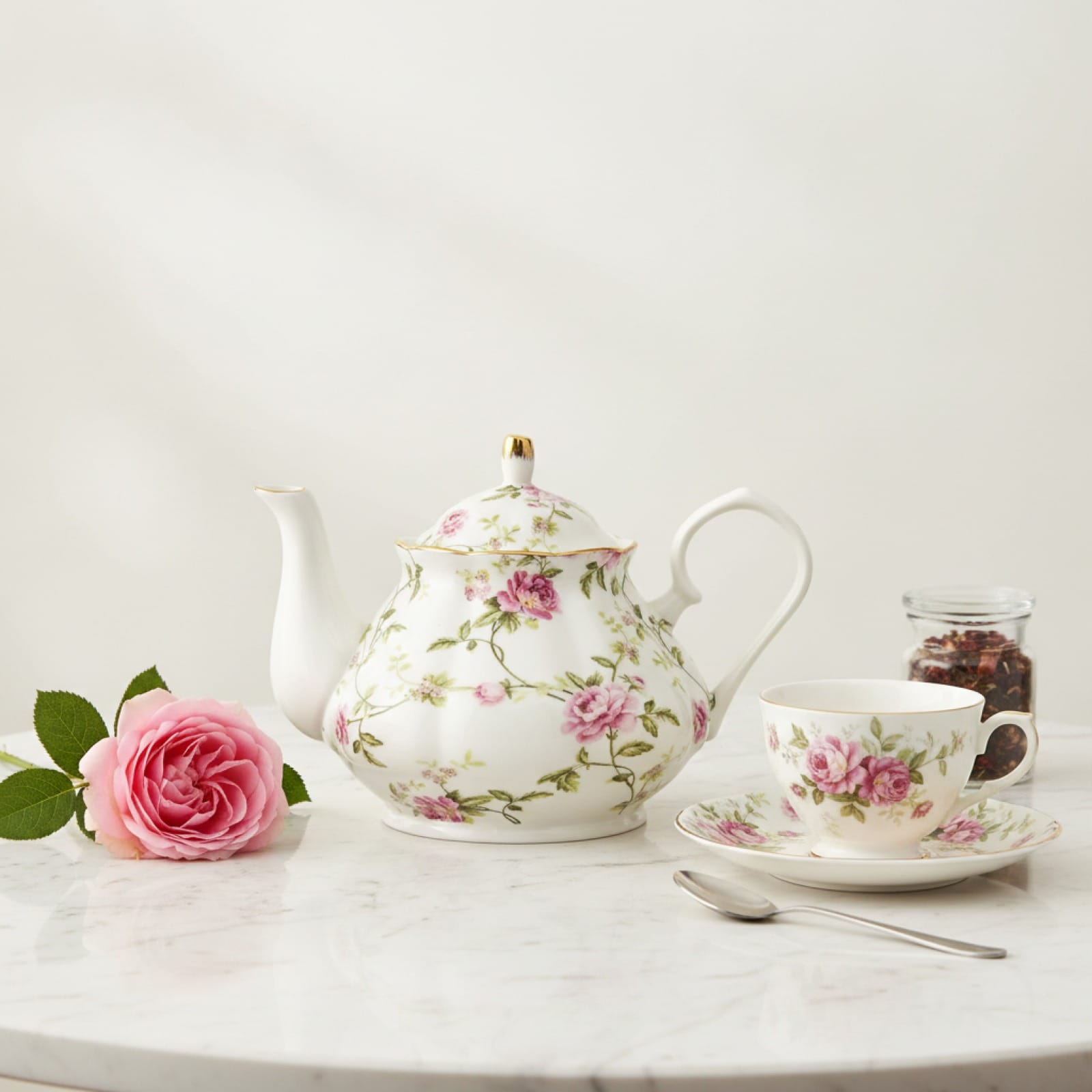 Théière Théière Anglaise en Porcelaine Élégance Royale 400ml