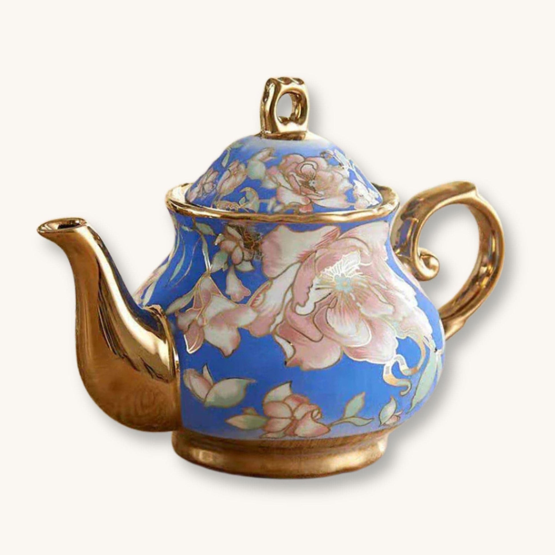 Théière anglaise en porcelaine floral Raffinement anglais 