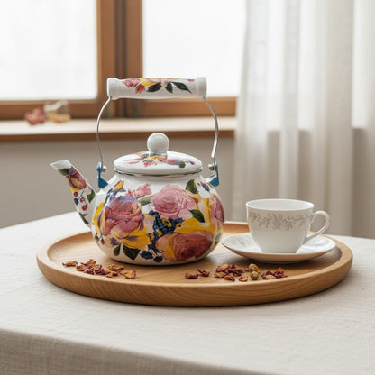 Théière Théière Anglaise Fleurie - Élégance Traditionnelle pour vos Pauses Thé