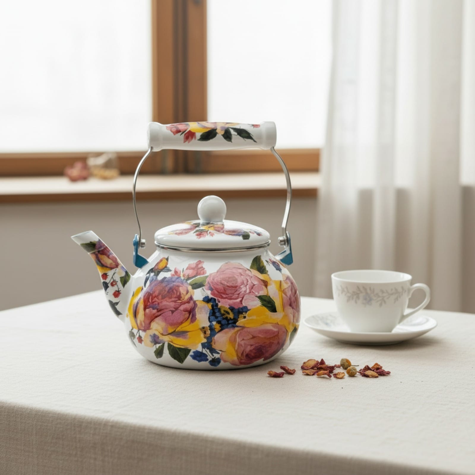 Théière Théière Anglaise Fleurie - Élégance Traditionnelle pour vos Pauses Thé