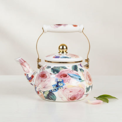 Théière Théière Anglaise Fleurie Vintage | Élégance et Charme pour votre Tea Time