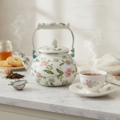 Théière Théière anglaise fleurie vintage pour tea time 