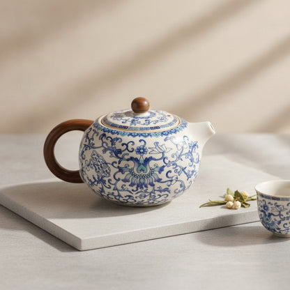Théière Théière Céramique Bleu Impérial Design