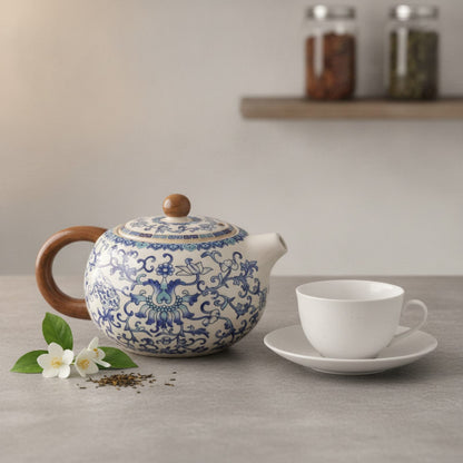 Théière Théière Céramique Bleu Impérial Design