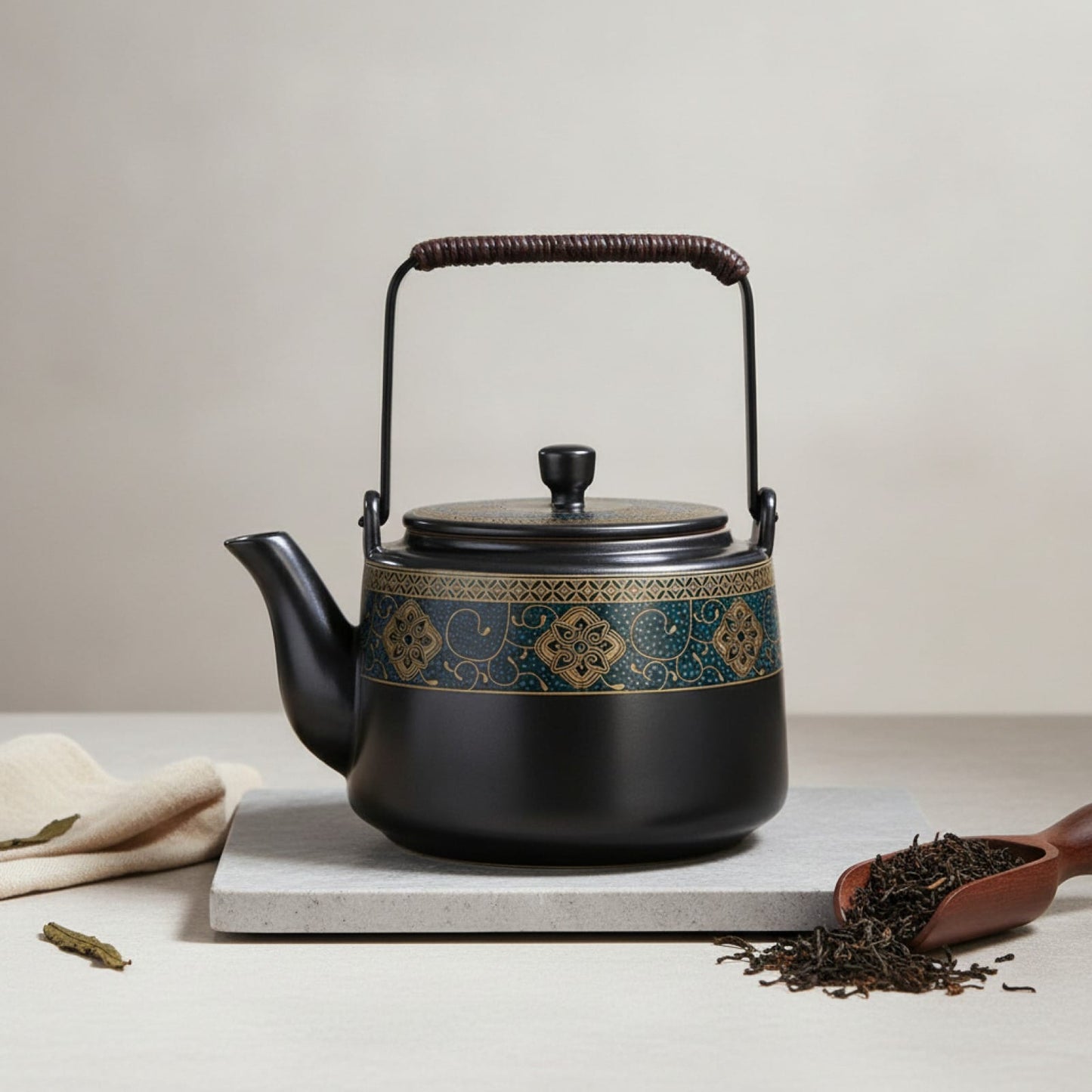 Théière Théière Chinoise en Céramique Noire - Élégance Traditionnelle pour Vos Rituels Thé